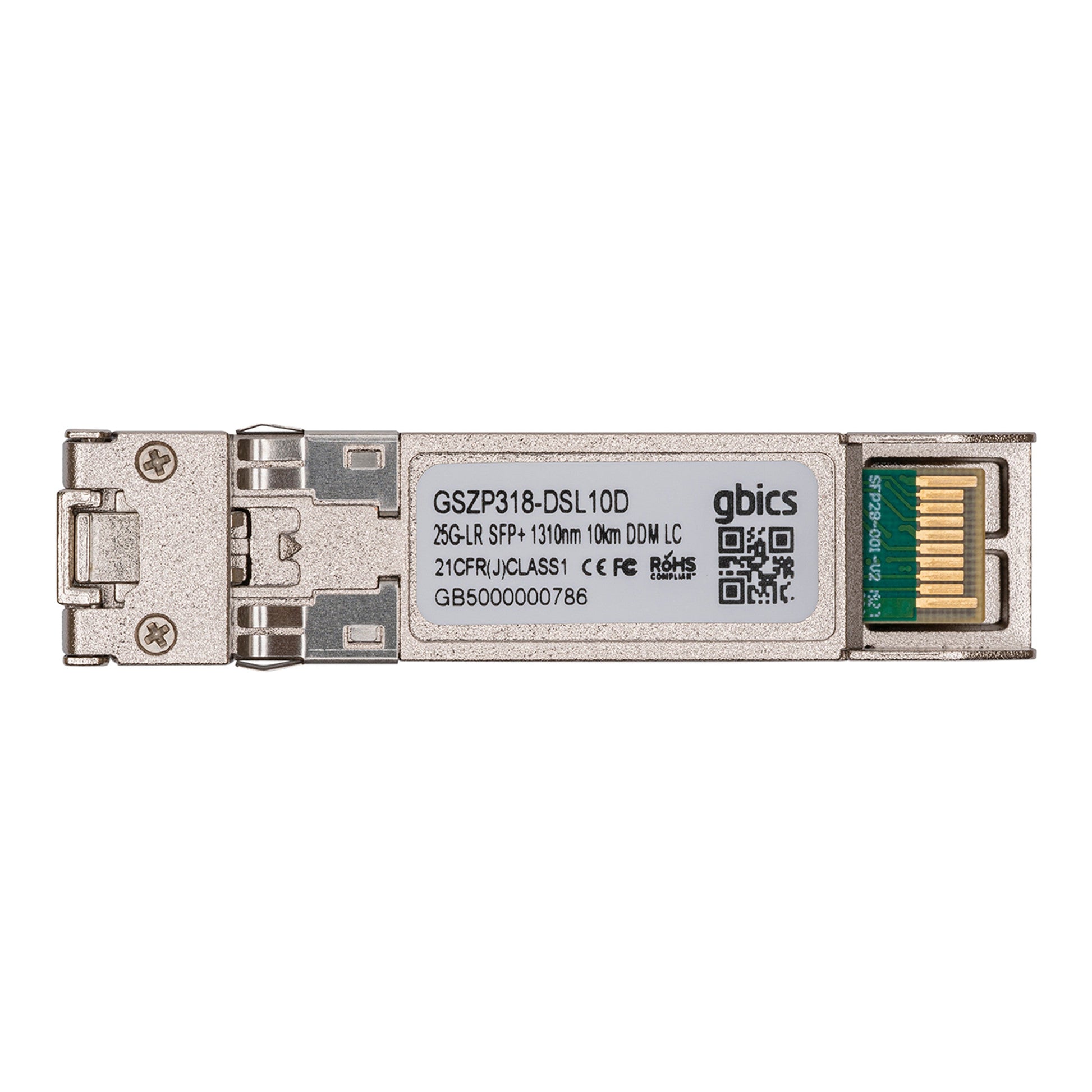25G - SFP28 - LR - Brocade Compatible 25GBASE - LR SFP+ 1310nm 10km DOM Transceiver Module - Fyber Optix