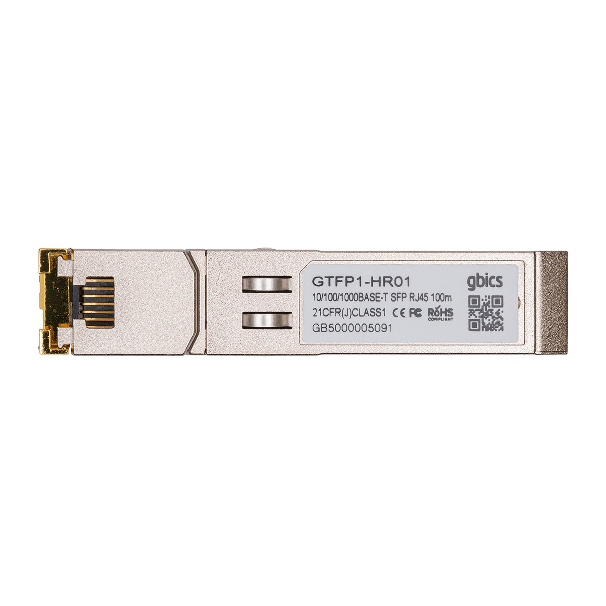 01 - SSC - 9791 - SonicWalll Compatible 10/100/1000BASE - T SFP Copper RJ - 45 100m Transceiver Module - Fyber Optix