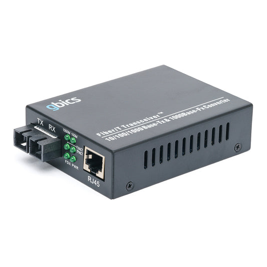 GMC-1G-RJSCSM20 - 10/100/1000BASE-T RJ45 to 1000BASE SMF SC 20km Media Converter