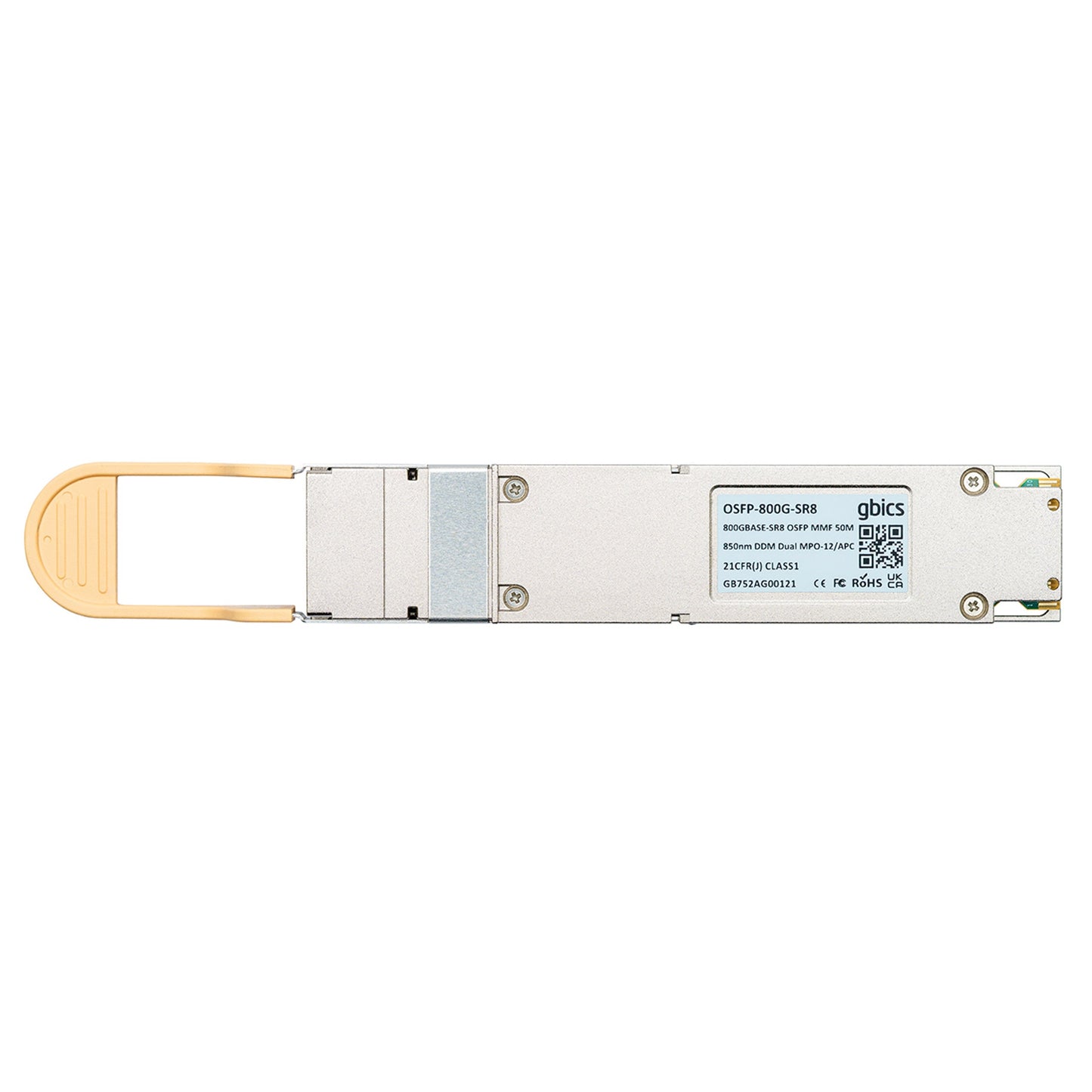 Compatible 800GBASE-SR8 800Gbps Twin-Port OSFP 2x400Gb/s Multimode SR8 50m Two MPO-12/APC Transceiver Module