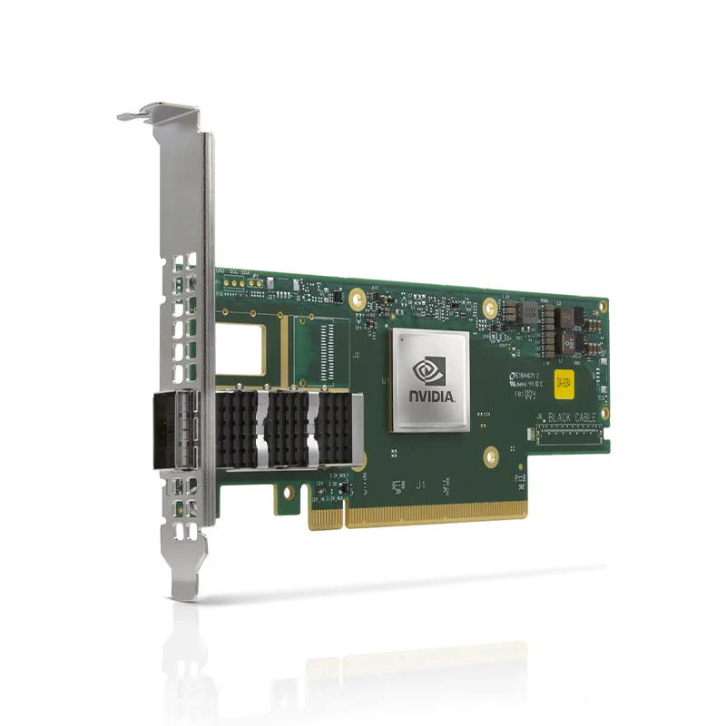 NVIDIA/Mellanox MCX653105A-HDAT-SP ConnectXÂ®-6 InfiniBand Adapter Card, HDR/200G, Single-Port QSFP56, PCIe 3.0/4.0 x 16, Tall&Short Bracket SFPS