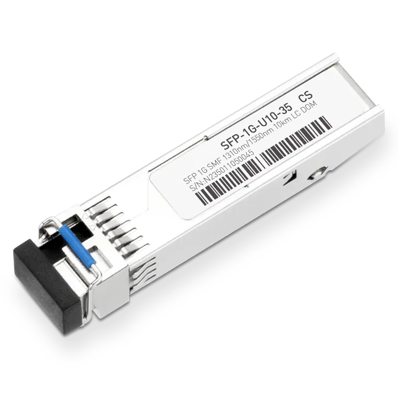 Juniper SFP-GE10KT13R15 Compatible 1000BASE-U10-35 SFP TX-1310nm/RX-1550nm 10km DOM Simplex LC Transceiver Module for SMF SFPS