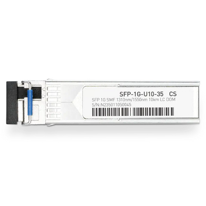 HW SFP-GE-10-SM1310 Compatible 1000BASE-U10-35 SFP TX-1310nm/RX-1550nm 10km DOM Simplex LC Transceiver Module for SMF SFPS