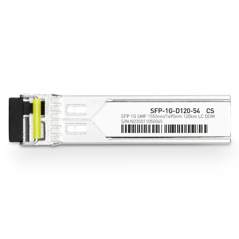 Cisco GLC-BX120-D Compatible 1000BASE-D120-54 SFP TX-1550nm/RX-1490nm 120km DOM Simplex LC Transceiver Module for SMF SFPS