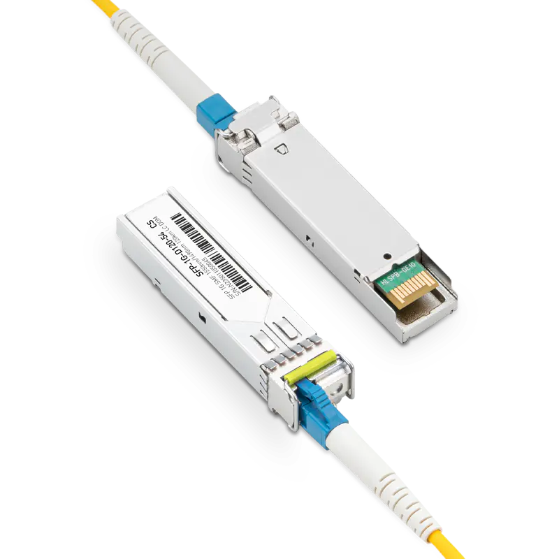 Brocade E1MG-1G-BXD-120 Compatible 1GBASE-D120-54 SFP TX-1550nm/RX-1490nm 120km DOM Simplex LC Transceiver Module for SMF SFPS
