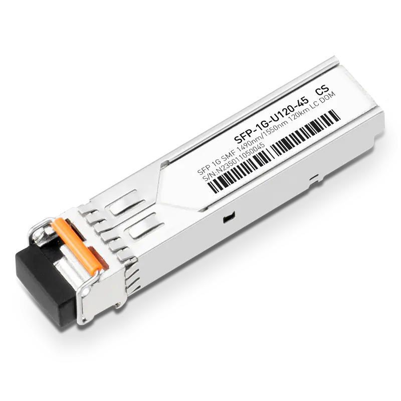 H3C SFP-GE-120-SM1490-A Compatible 1000BASE-U120-45 SFP TX-1490nm/RX-1550nm 120km DOM Simplex LC Transceiver Module for SMF SFPS