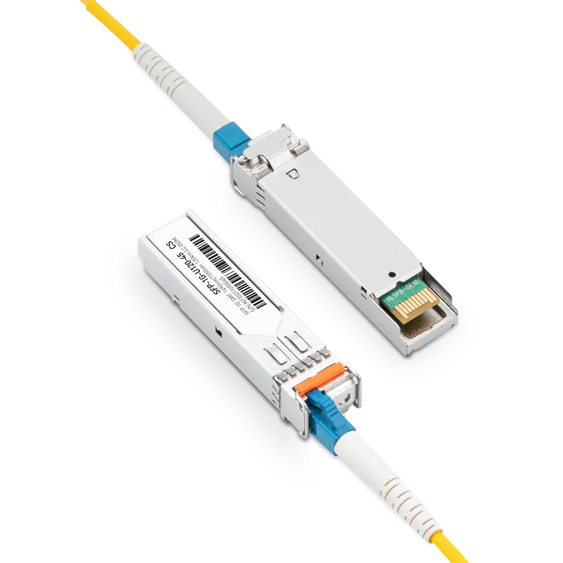 H3C SFP-GE-120-SM1490-A Compatible 1000BASE-U120-45 SFP TX-1490nm/RX-1550nm 120km DOM Simplex LC Transceiver Module for SMF SFPS