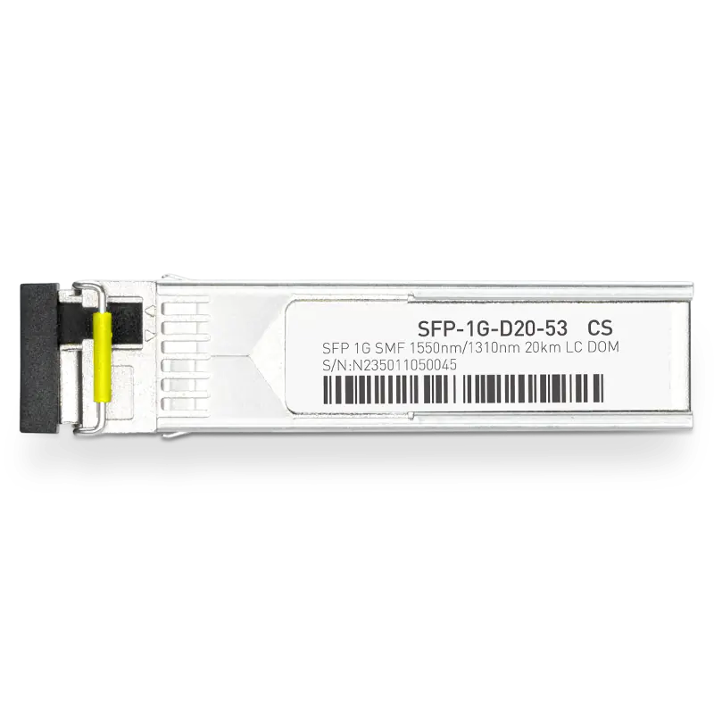Cisco GLC-BX-20D Compatible 1000BASE-D20-53 SFP TX-1550nm/RX-1310nm 20km DOM Simplex LC Transceiver Module for SMF SFPS