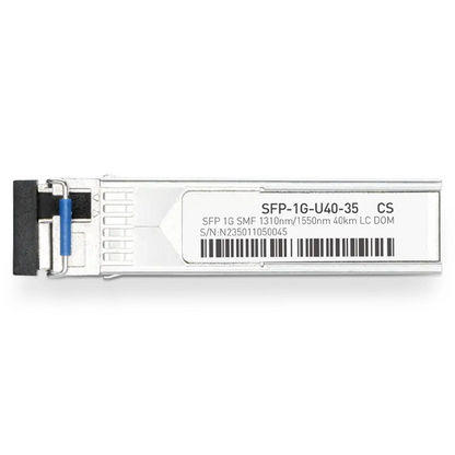 Cisco GLC-BX40-U Compatible 1000BASE-U40-35 SFP TX-1310nm/RX-1550nm 40km DOM Simplex LC Transceiver Module for SMF SFPS