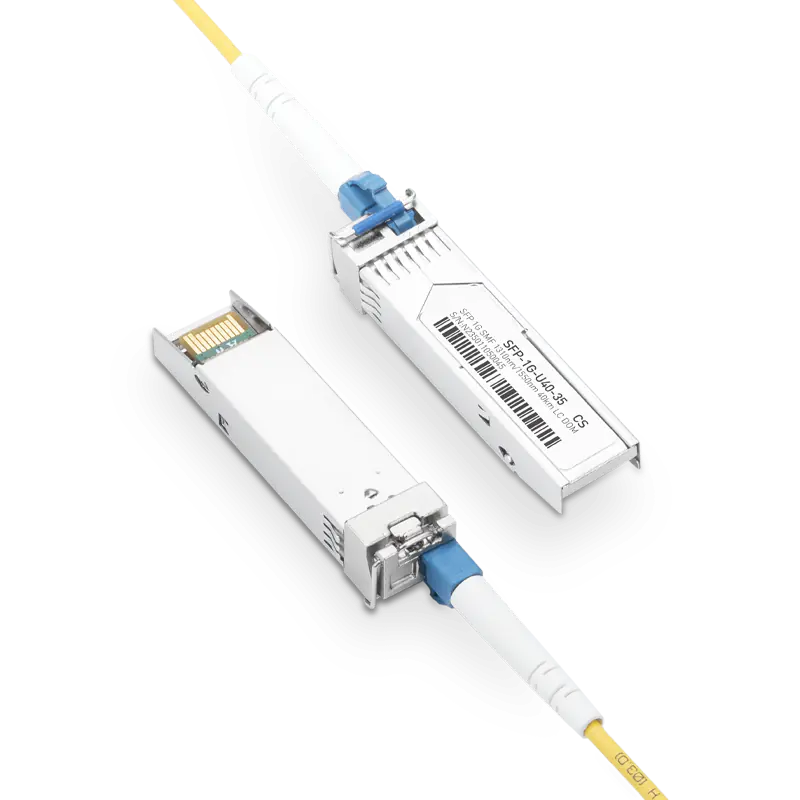 H3C SFP-GE-LH40-SM1310-BIDI Compatible 1GBASE-U40-35 SFP TX-1310nm/RX-1550nm 40km DOM Simplex LC Transceiver Module for SMF SFPS