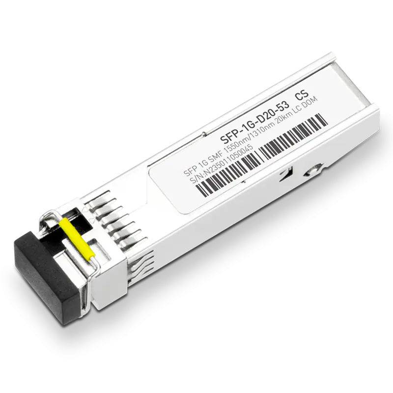 Brocade E1MG-1G-BXD-40 Compatible 1GBASE-D40-53 SFP TX-1550nm/RX-1310nm 40km DOM Simplex LC Transceiver Module for SMF SFPS