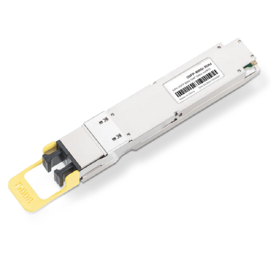 Generic Compatible 800GBASE-2xDR4/DR8 OSFP PAM4 1310nm 500m DOM Dual MPO-12/APC SMF Silicon Photonics Optical Transceiver Module SFPS