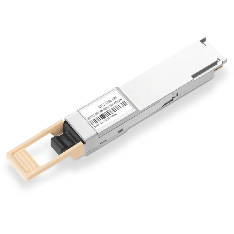 Cisco Compatible Broadcom DSP & Broadcom VCSEL 400GBASE-VR4 QSFP112 PAM4 850nm 50m MTP/MPO-12 APC MMF Optical Transceiver Module SFPS