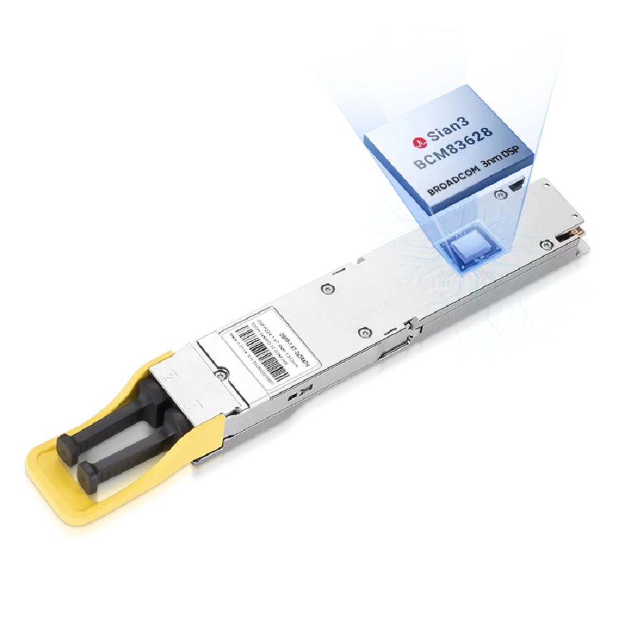 NVIDIA/Mellanox MMS4A00-XM-FLT (980-9IAH0-00XM00) Compatible 1.6T 2xDR4/DR8 OSFP224 RHS/Flat Top PAM4 Broadcom 3nm DSP (Sian3 | BCM83628) 1310nm 500m SMF DOM Dual MPO-12/APC InfiniBand XDR Transceiver Module SFPS