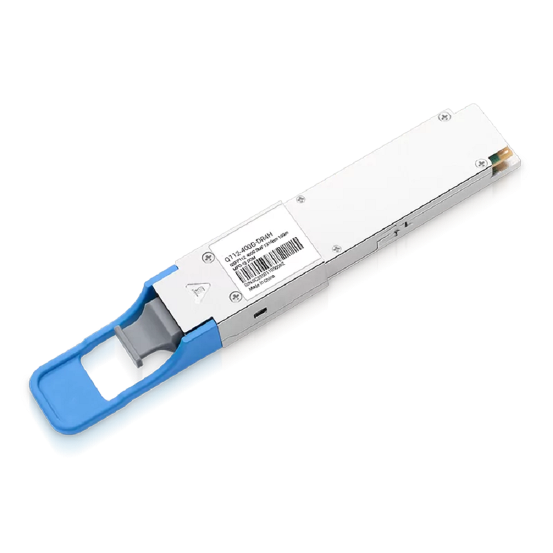 NVIDIA/Mellanox MMS1X00-NS400 (980-9I068-00NM00) Compatible 400G DR4 QSFP112 PAM4 1310nm 100m DOM Single MPO-12/APC InfiniBand NDR Transceiver Module for SMF (Flat Top) SFPS