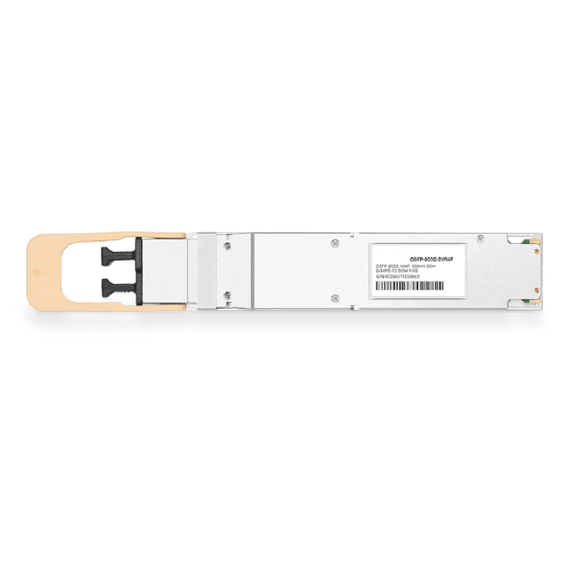 NVIDIA/Mellanox MMA4Z00-NS-FLT Broadcom DSP & Broadcom VCSEL Compatible 800G OSFP 2xVR4/VR8 850nm 50m PAM4 DOM Two MPO-12/APC MMF Transceiver Module (Flat Top) for ConnectX-8 C8180 SuperNIC SFPS