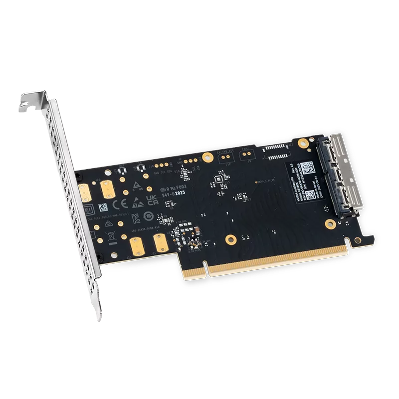NVIDIA/Mellanox C8180X (930-9XAX6-0025-000) Socket Direct/MultiHost Auxiliary Kit for Additional PCIe Gen6x16 Connection, 250mm MCIO Harness SFPS