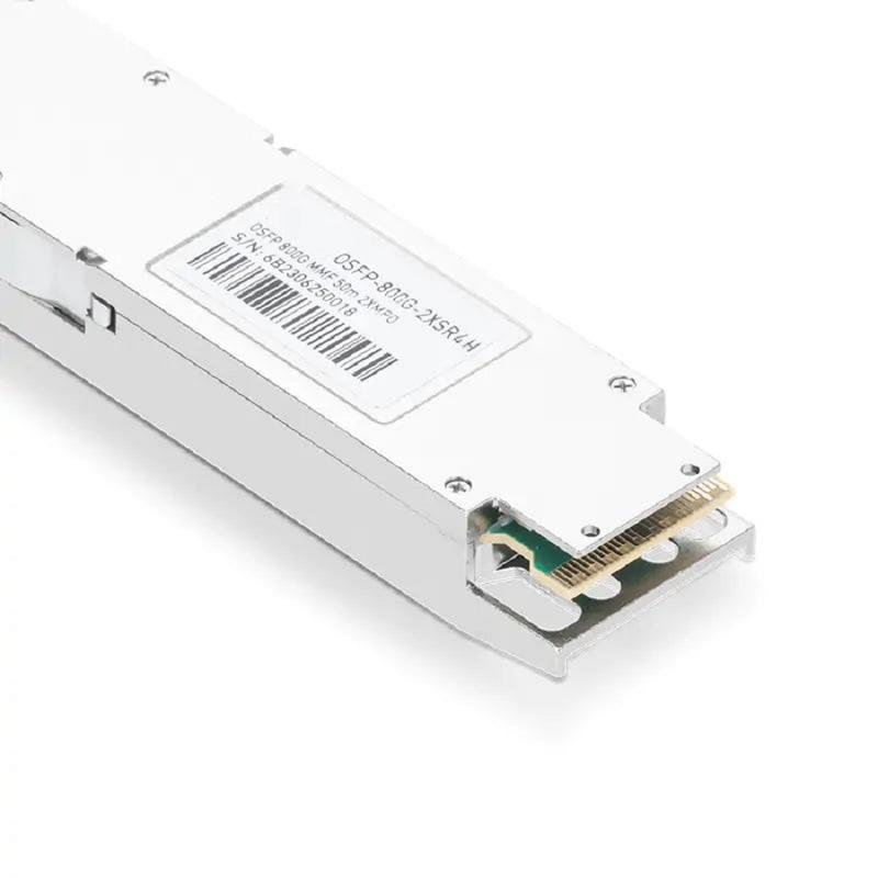 NVIDIA/Mellanox MMA4Z00-NS Broadcom DSP & Broadcom VCSEL Compatible 800G 2xSR4/SR8 OSFP PAM4 850nm 50m DOM Two MPO-12/APC InfiniBand NDR Transceiver Module for MMF (Finned Top) SFPS