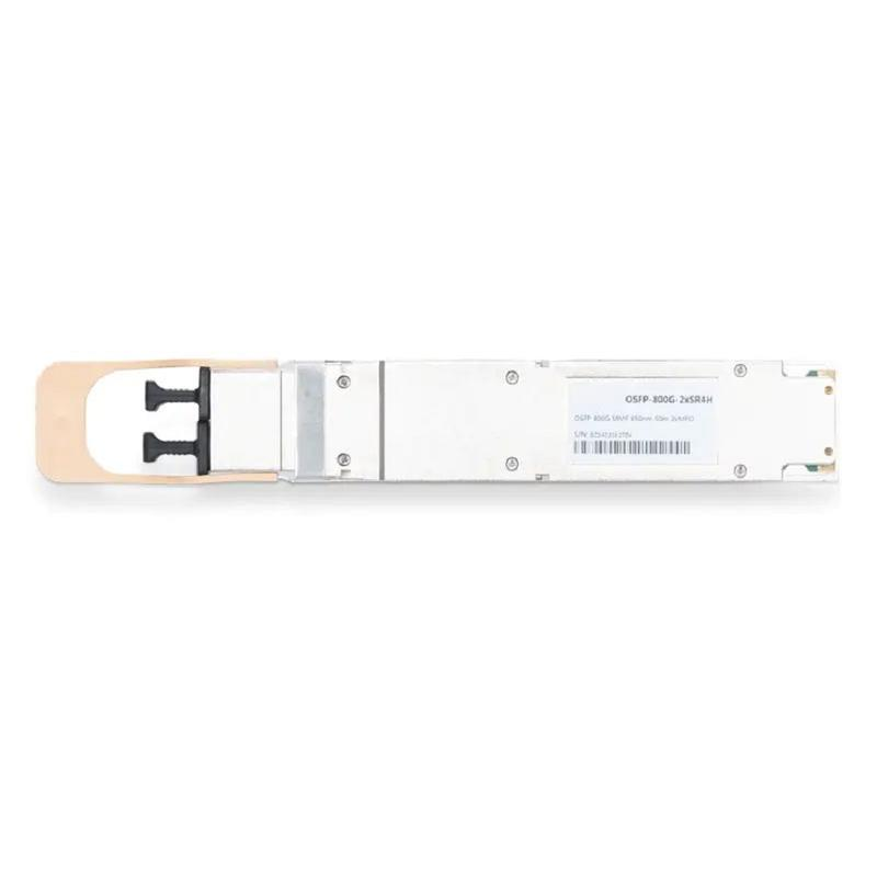 NVIDIA/Mellanox MMA4Z00-NS Broadcom DSP & Broadcom VCSEL Compatible 800G 2xSR4/SR8 OSFP PAM4 850nm 50m DOM Two MPO-12/APC InfiniBand NDR Transceiver Module for MMF (Finned Top) SFPS