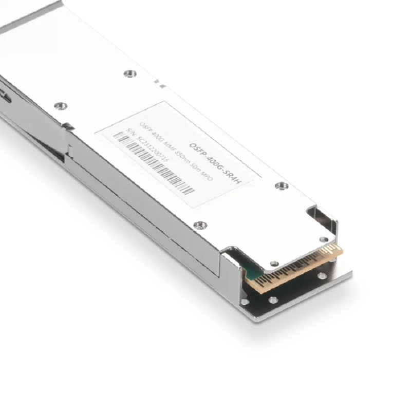 NVIDIA/Mellanox MMA4Z00-NS400 Broadcom DSP & Broadcom VCSEL Compatible 400G SR4 OSFP PAM4 850nm 50m DOM Single MPO-12/APC InfiniBand NDR Transceiver Module for MMF (Flat Top) SFPS