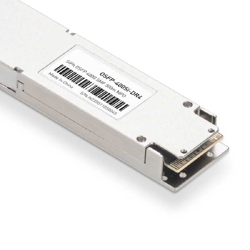 Generic Compatible 400GBASE-DR4 OSFP PAM4 1310nm 500m DOM MPO-12/APC SMF Silicon Photonics Optical Transceiver Module SFPS