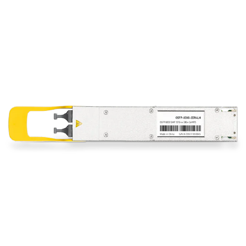 NVIDIA/Mellanox MMS4X00-NM Compatible 800G 2xDR4/DR8 OSFP PAM4 1310nm 500m DOM Two MPO-12/APC InfiniBand NDR Transceiver Module for SMF (Finned Top) SFPS