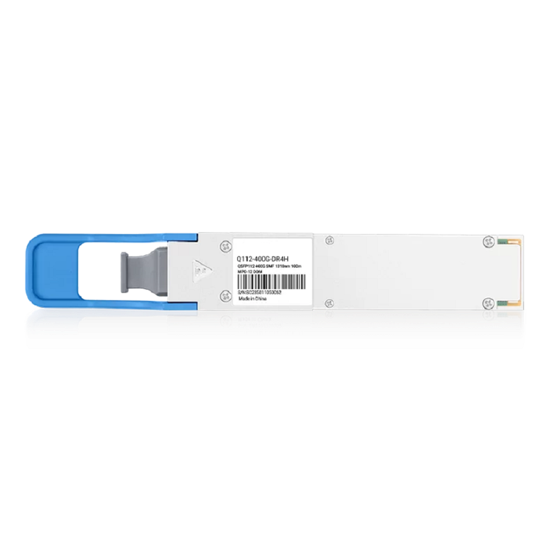 NVIDIA/Mellanox MMS1X00-NS400 (980-9I068-00NM00) Compatible 400G DR4 QSFP112 PAM4 1310nm 100m DOM Single MPO-12/APC InfiniBand NDR Transceiver Module for SMF (Flat Top) SFPS