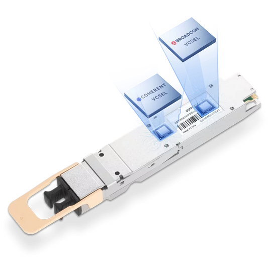 Arista OSFP-800G-2VSR4 Compatible Broadcom DSP & Broadcom VCSEL 800G OSFP 2xVR4/VR8 850nm 50m PAM4 DOM MPO/MTP MMF Transceiver Module for 7060X6-64PE Switch SFPS