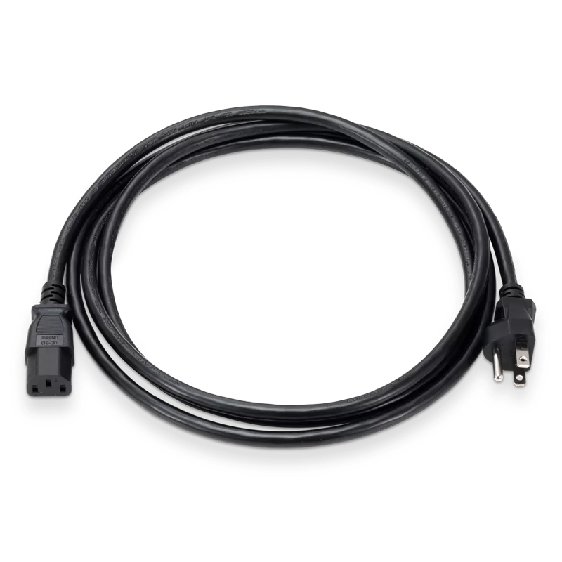 2.5m (8.2ft) NEMA 5-15P to C13 16AWG 13A/125V Power Extension Cord, Black SFPS