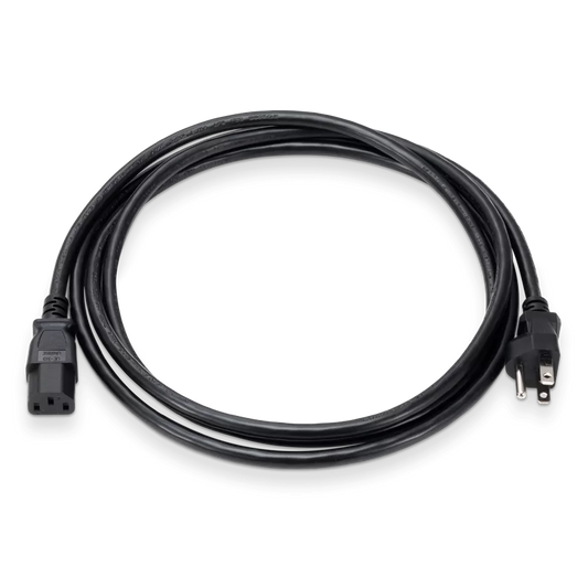2.5m (8.2ft) NEMA 5-15P to C13 16AWG 13A/125V Power Extension Cord, Black SFPS