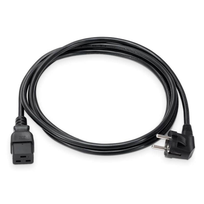 2.5m (8.2ft) CEE7-VII to C19 1.5mmÂ² 16A/250V Power Extension Cord, Black SFPS