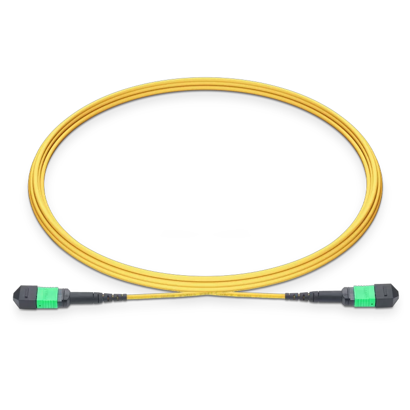 10m (33ft) MTPÂ®-12 APC (Female) to MTPÂ®-12 APC (Female) 12 Fibers Single-mode (OS2) Jumper, Type B, LSZH, 3.0mm, Max IL â‰¤ 0.35dB, Yellow SFPS