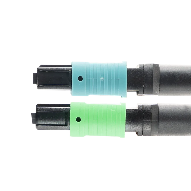 5m (16ft) MPO-16 APC (Female) to 2xMPO-8 UPC (Female) Multimode (OM4) Breakout, Type B, LSZH, 3.0mm, Max IL â‰¤ 0.35dB, Magenta SFPS