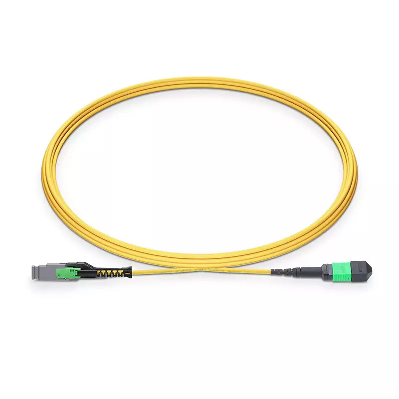 25m (82ft) MMC Jumper, MMC-16 APC (Female) to MPO-16 APC (Female), 16 Fibers, Single Mode (OS2), Jumper Polarity, OFNP, 2.5mm, Max IL â‰¤ 0.35dB, Yellow SFPS