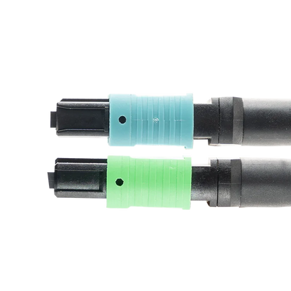 7m (23ft) MPO-16 APC (Female) to 2xMPO-8 UPC (Female) Multimode (OM4) Breakout, Type B, LSZH, 3.0mm, Max IL ÃƒÂ¢Ã¢â‚¬Â°Ã‚Â¤ 0.35dB, Magenta SFPS