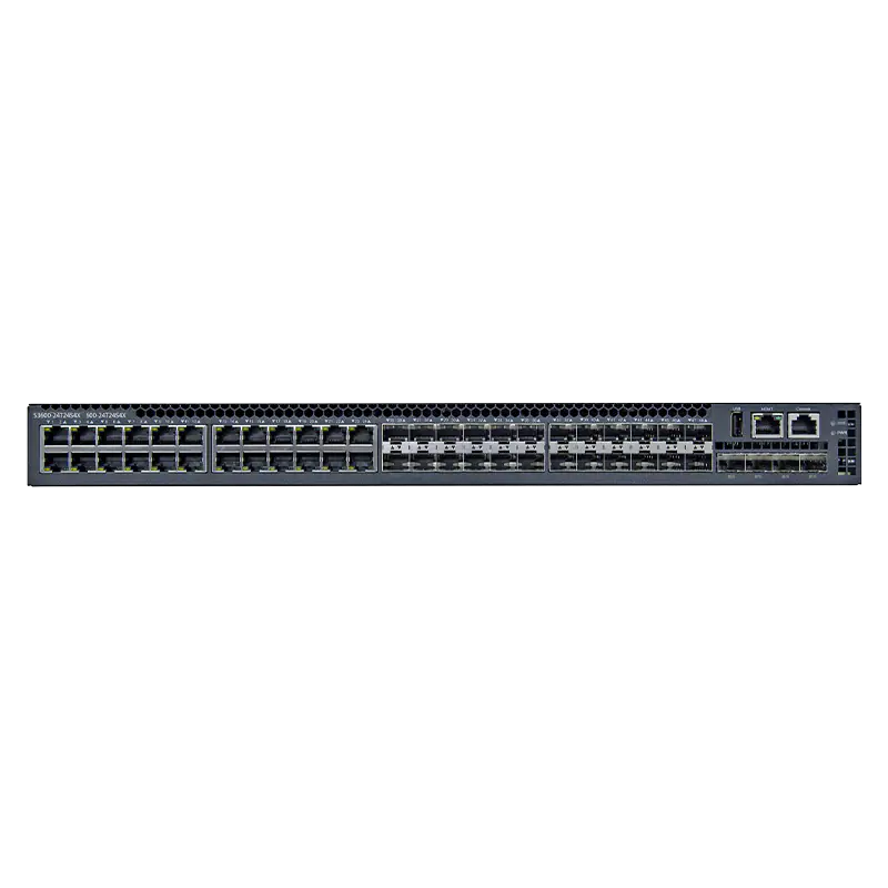 S3600-24T24S4X, 48-Port Gigabit Ethernet L3 Switch, 24x 1GBASE-T, 24x 1Gb SFP, with 4x 1/10Gb SFP+, Support MLAG SFPS