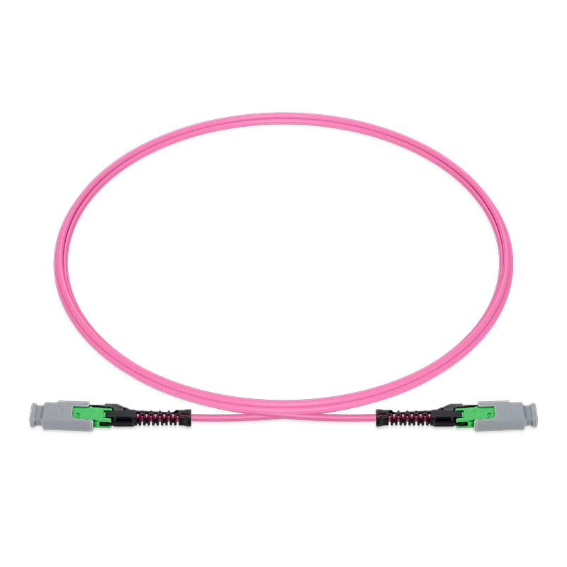 25m (82ft) MMC Jumper, MMC-12 APC (Female) to MMC-12 APC (Female), 12 Fibers, Multimode (OM4), Jumper Polarity, OFNP, 2.5mm, Max IL â‰¤ 0.35dB, Magenta SFPS
