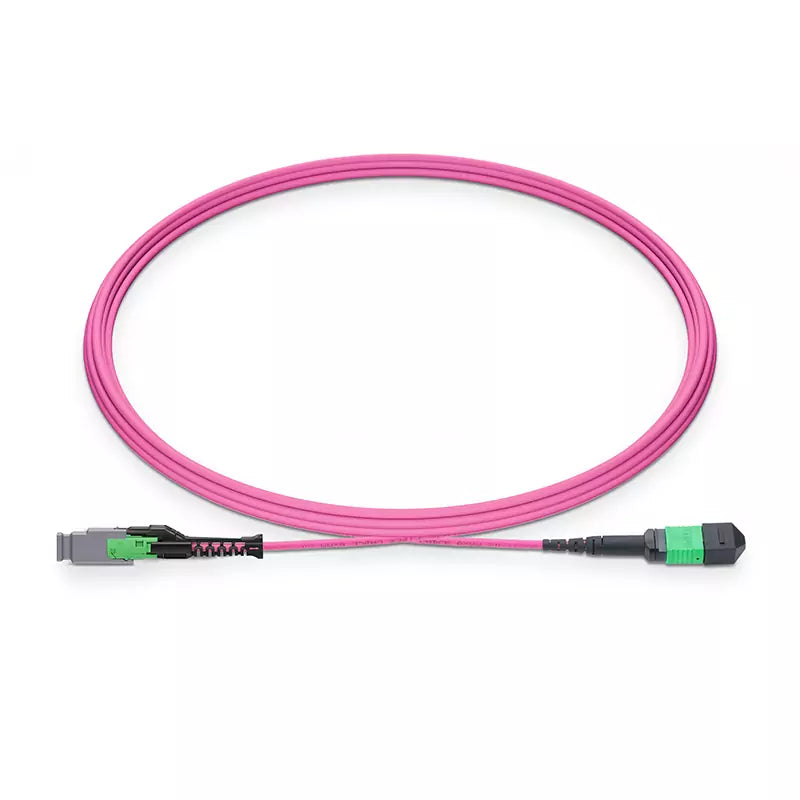 15m (49ft) MMC Jumper, MMC-16 APC (Female) to MPO-16 APC (Female), 16 Fibers, Multimode (OM4), Jumper Polarity, OFNP, 2.5mm, Max IL â‰¤ 0.35dB, Magenta SFPS