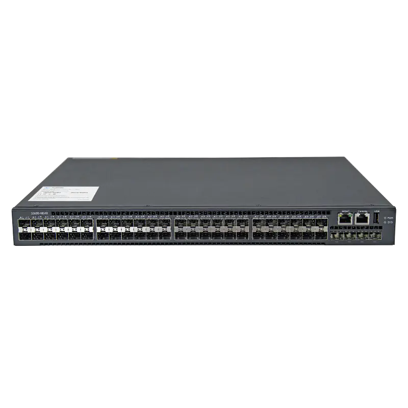 S3600-48S4X, 48-Port Gigabit Ethernet L3 Switch, 48x 1Gb SFP, with 4x 1/10Gb SFP+, Support MLAG SFPS