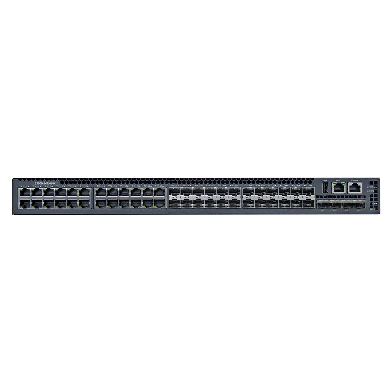 S3600-24T24S4X, 48-Port Gigabit Ethernet L3 Switch, 24x 1GBASE-T, 24x 1Gb SFP, with 4x 1/10Gb SFP+, Support MLAG SFPS