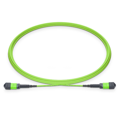 8m (26ft) MTPÃƒâ€šÃ‚Â®-12 UPC (Female) to MTPÃƒâ€šÃ‚Â®-12 UPC (Female) 12 Fibers Multimode (OM5) Jumper, Type B, LSZH, 3.0mm, Max IL ÃƒÂ¢Ã¢â‚¬Â°Ã‚Â¤ 0.35dB, Lime Green SFPS