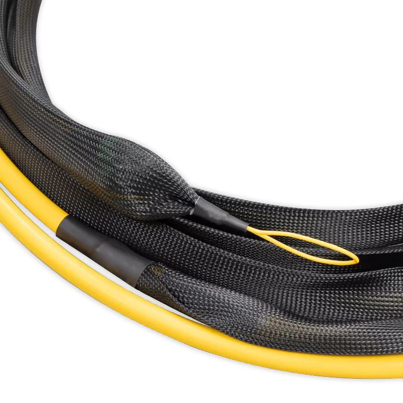 25m (82ft) Pre-terminated MPO Trunk Cable, 192 Fibers, 16 x MPO-12 APC (Male) to 16 x MPO-12 APC (Male) Single Mode (OS2) Type B, LSZH, 0.35dB Max, Breakout 80cm, Double Jacket, Yellow SFPS