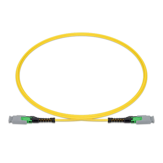 0.5m (1.6ft) MMC Jumper, MMC-16 APC (Male) to MMC-16 APC (Male), 16 Fibers, Single Mode (OS2), Trunk Polarity, OFNP, 2.5mm, Max IL â‰¤ 0.35dB, Yellow SFPS