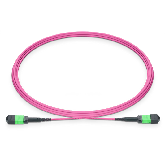 1m (3ft) MPO-16 APC (Female) to MPO-16 APC (Female) 16 Fibers Multimode (OM4) Jumper, Type B, LSZH, 3.0mm, Max IL â‰¤ 0.35dB, Magenta SFPS