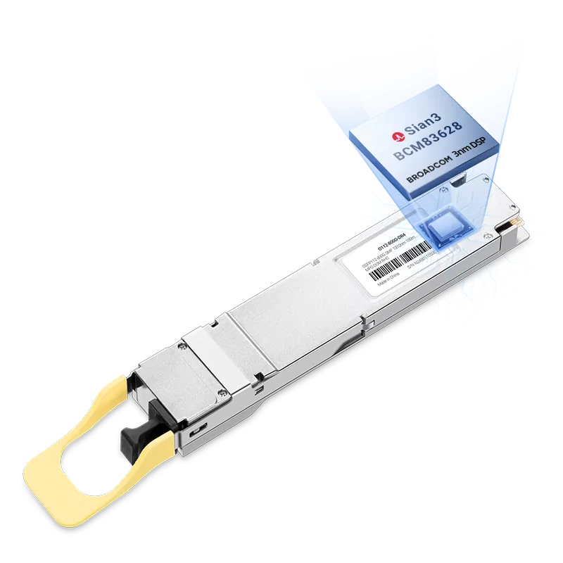NVIDIA/Mellanox Compatible 800G OSFP112 DR4 1310nm 100m RHS/Flat Top PAM4 DDM MPO/MTP-12 APC SMF Optical Transceiver Module for ConnectX-8 C8180 SuperNIC SFPS