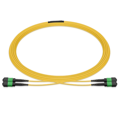 10m (33ft) MPO 2x2 Shuffle Breakout Cable, 16 Fibers, 2xMPO-8 APC (Female) to 2xMPO-8 APC (Female), Single Mode (OS2), Type 2, LSZH, 3.0mm, Max IL Ã¢â€°Â¤ 0.35dB, Yellow SFPS