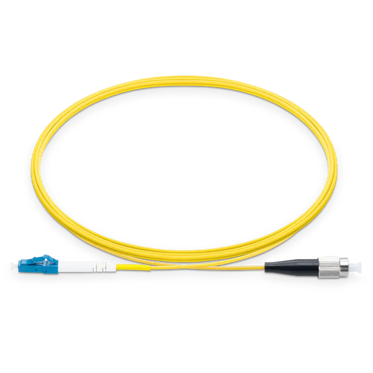 0.5m (1.6ft) LC UPC to FC UPC Simplex OS2 Single Mode LSZH 2.0mm Fiber Optic Patch Cable SFPS