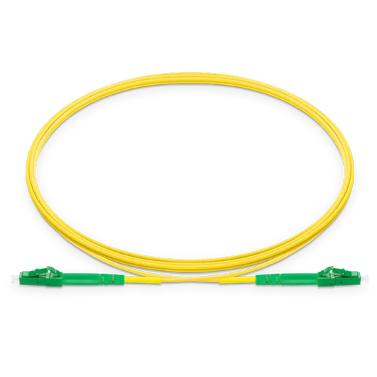 25m (82ft) LC APC to LC APC Simplex OS2 Single Mode LSZH 2.0mm Fiber Optic Patch Cable SFPS