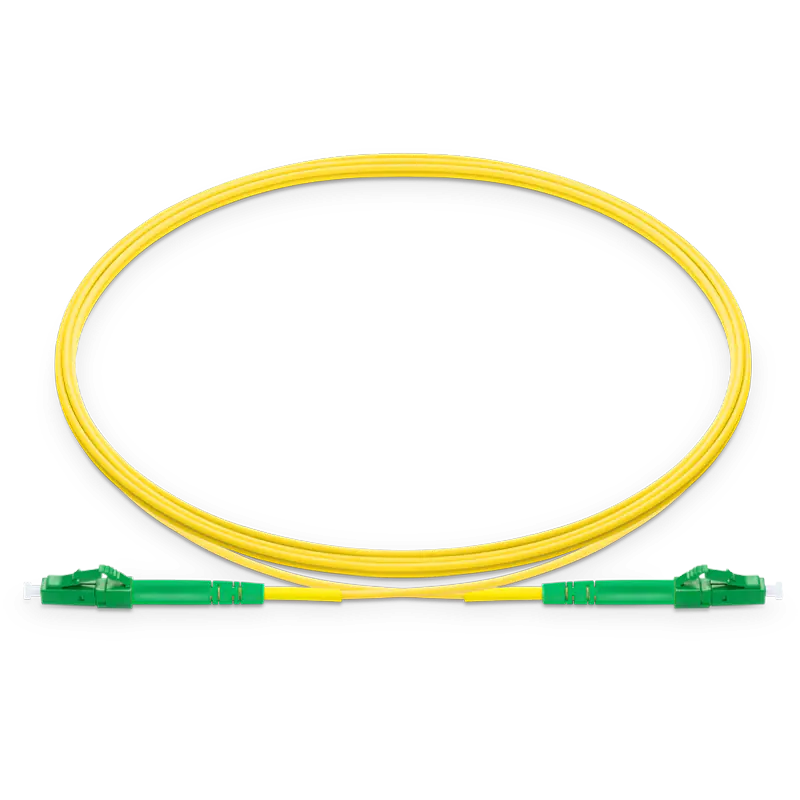 30m (98ft) LC APC to LC APC Simplex OS2 Single Mode LSZH 2.0mm Fiber Optic Patch Cable SFPS