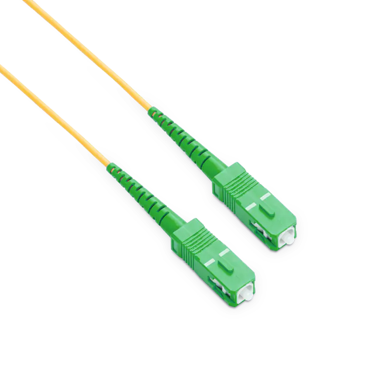 1.5m (5ft) SC APC to SC APC Simplex OS2 Single Mode LSZH 2.0mm Fiber Optic Patch Cable SFPS